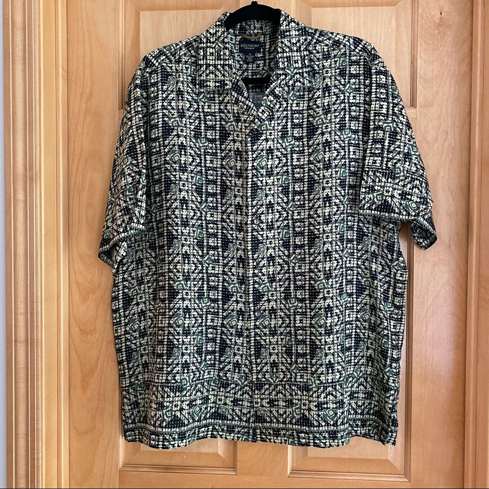 Reunion Casual Button-down Shirt - Medium